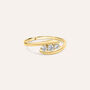 Anello Trilogy Claire Oro Giallo Cubic Zirconia