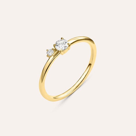 Anello Bilogy Diamade Glam Oro Giallo Diamante Lab-Grown - Anelli con Pietre Donna | Stroili
