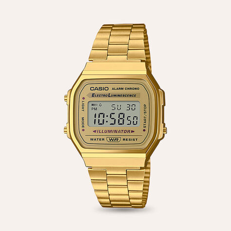 Orologio Uomo Casio G-Shock quadrante gold A168WG-9EF - Orologi Sportivi Uomo | Stroili