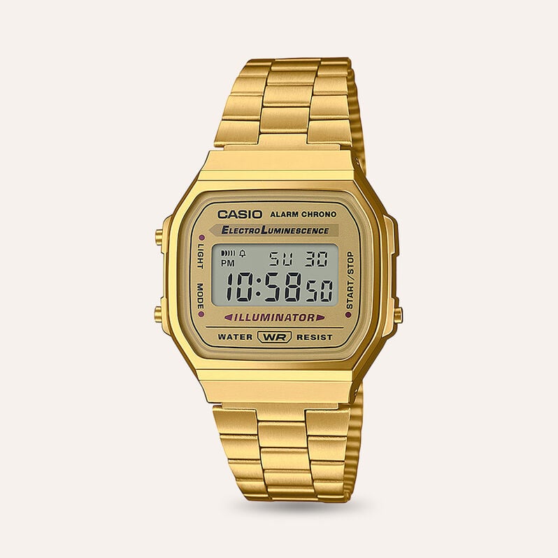 Orologio Uomo Casio G-Shock quadrante gold A168WG-9EF - Orologi Sportivi Uomo | Stroili
