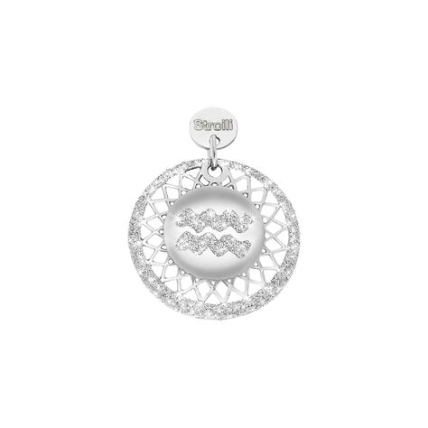 Charm in argento rodiato e glitter - Charms Donna | Stroili