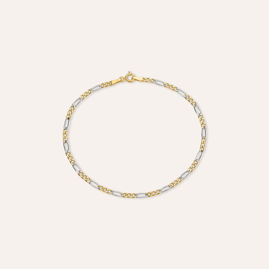 Bracciale Catena L'homme Or Oro Bicolore - Bracciali Uomo | Stroili