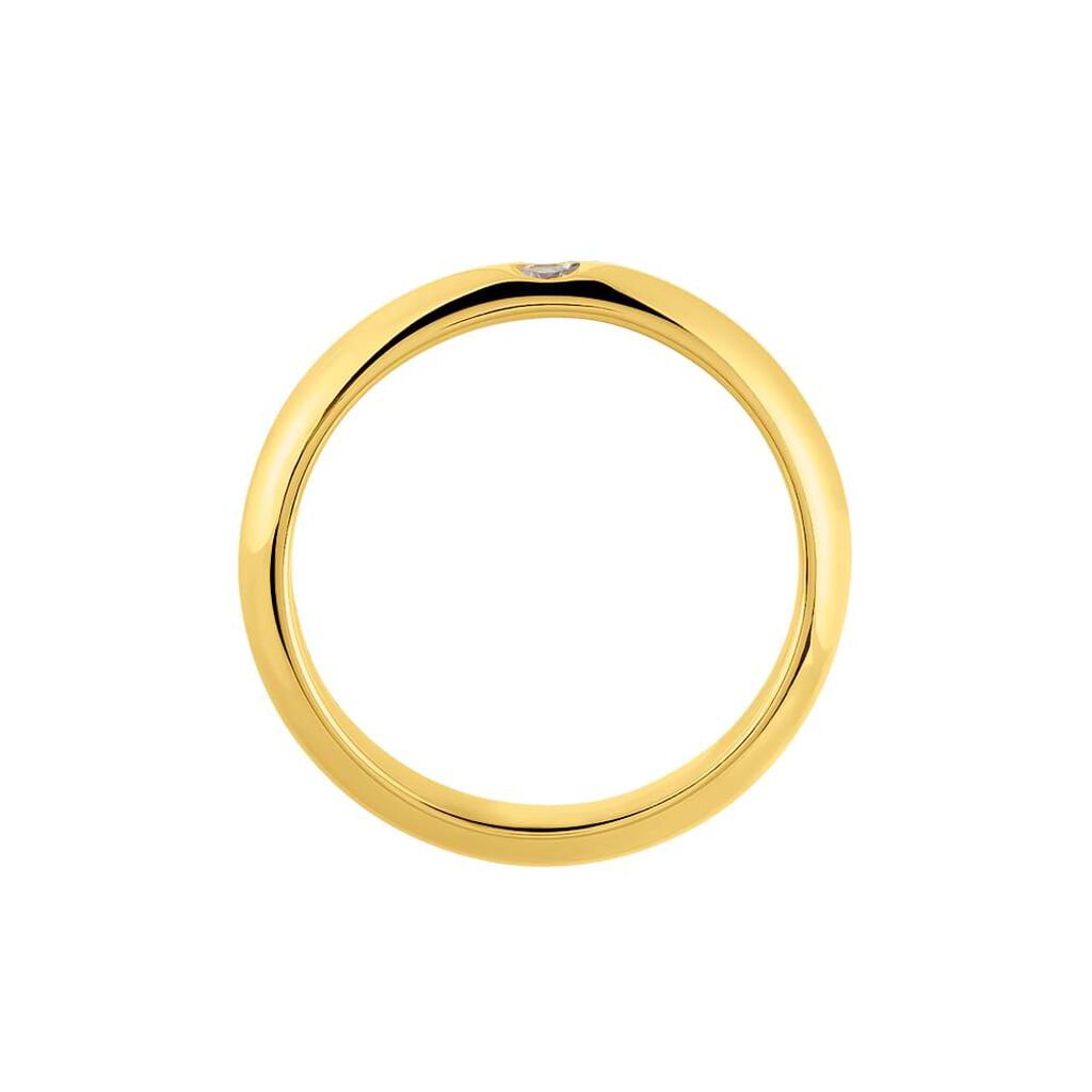 Fede Classica Leggera 3.6 mm Oro Giallo Diamante - Anelli con Incisione Unisex | Stroili