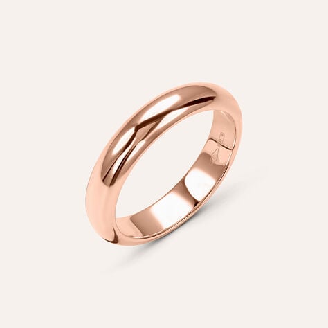 Fede Classica Leggera 4 mm Oro Rosa - Anelli con Incisione Unisex | Stroili