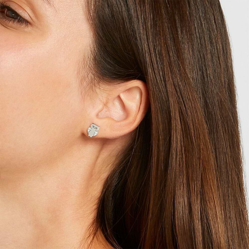 Orecchini Lobo Sunrise Acciaio Cristallo