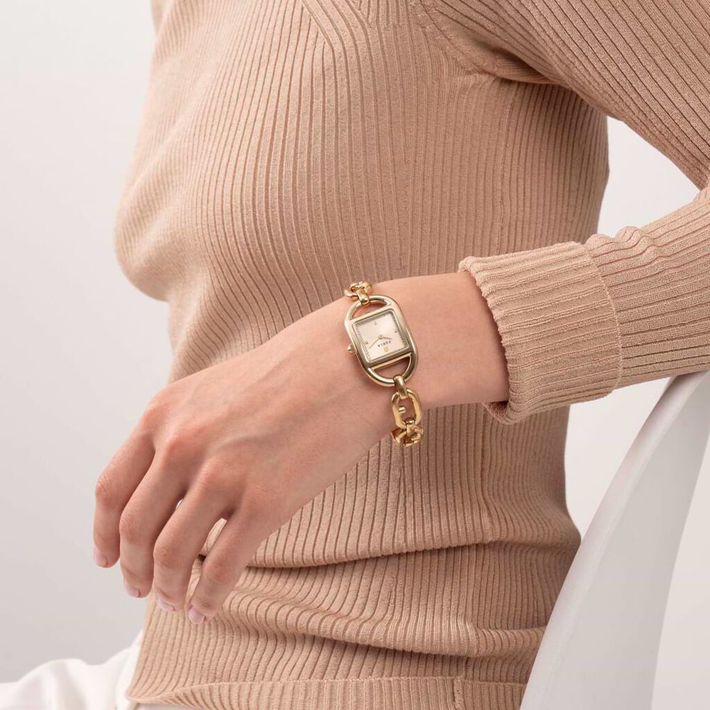 Orologio Al Quarzo Furla Chain Square Logo Ww00026008l2 - Orologi solo Tempo Donna | Stroili