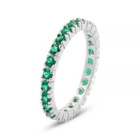 Anello Eternity Silver Rainbow Argento Rodiato Cubic Zirconia