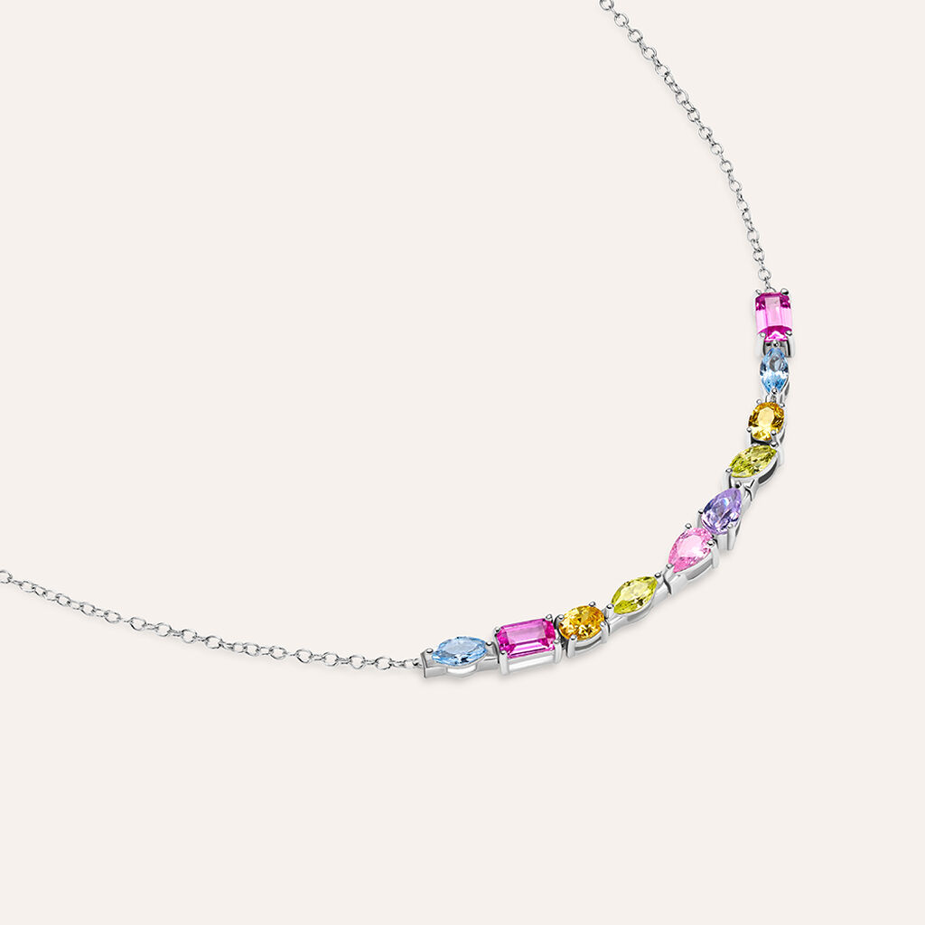 Bracciale Silver Rainbow Argento Rodiato Cubic Zirconia - Bracciali Amicizia Donna | Stroili