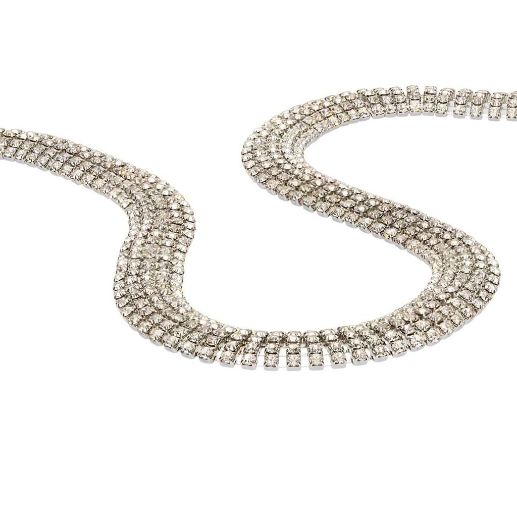 Collana Tennis Romantic Shine Metallo Cristallo