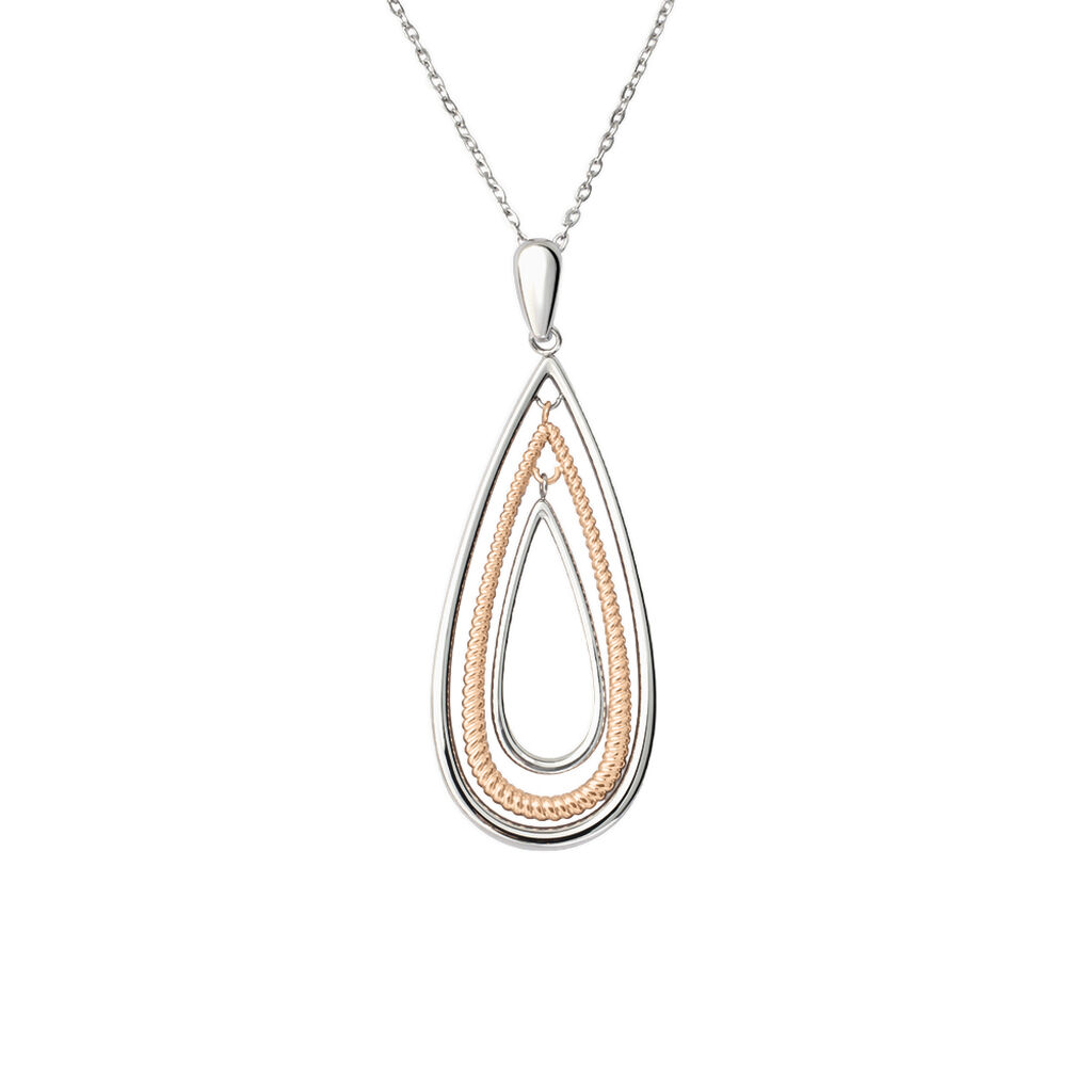 Collana Lady Code Acciaio Bicolore Bianco / Rosa - Collane Donna | Stroili