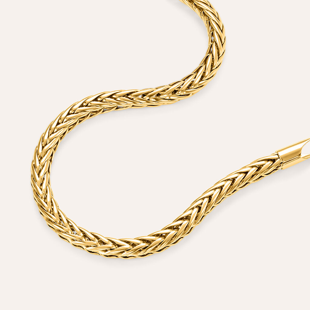 Bracciale Catena Man Code Acciaio Dorato - Bracciali Uomo | Stroili