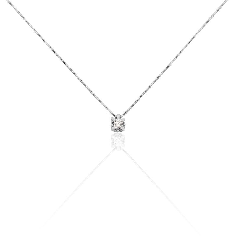 Collana Punto Luce Diamazing Oro Bianco Diamante - Collane Punto Luce Donna | Stroili
