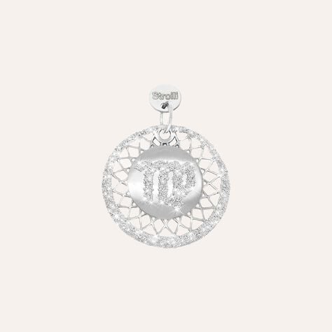 Vergine. Charm in argento 925 rodiato e glitter - Charms  | Stroili