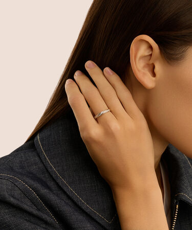 Anello Fascia Claire Oro Giallo Cubic Zirconia