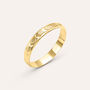Fede Classica Diamantata 3 mm Oro Giallo