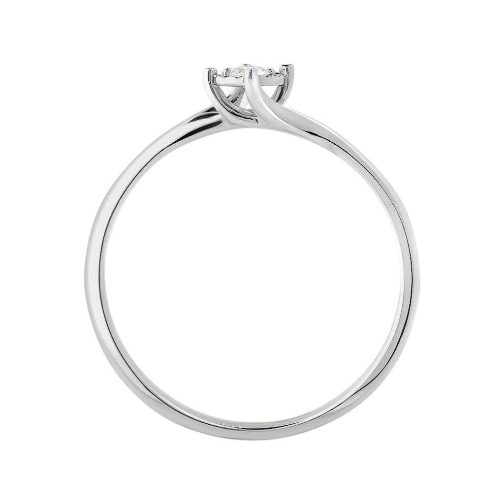 Anello Solitario Valentino Diamotion Oro Bianco Diamante - Anelli con Pietre Donna | Stroili