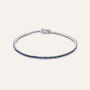 Bracciale Tennis Charlotte Oro Bianco Zaffiro
