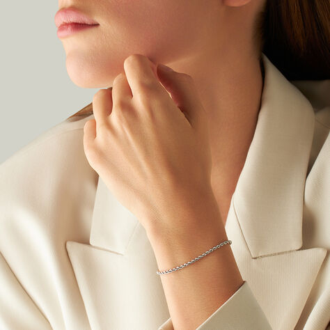 Bracciale Catena Colette Oro Bianco - Bracciali Donna | Stroili