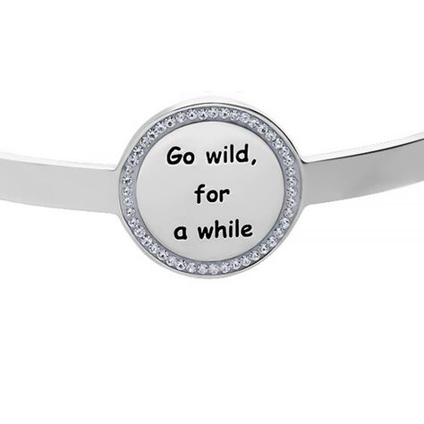 Bangle Go wild for a while a forma di cuore in acciaio e strass - Bracciali Donna | Stroili