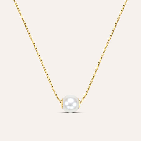 Collana Gabrielle Oro Giallo Perla D'Acqua Dolce - Collane Donna | Stroili