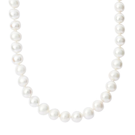 Collana Gabrielle Oro Bianco Perla D'Acqua Dolce - Collane Donna | Stroili