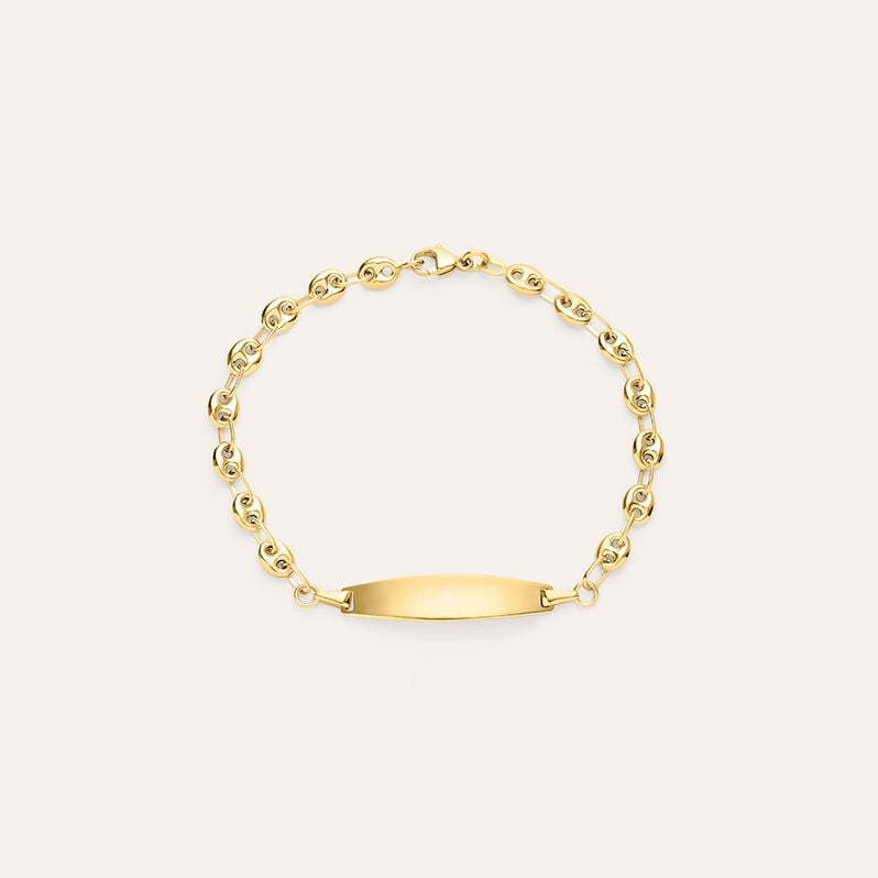 Bracciale Con Targhetta Holy Oro Giallo - Bracciali con Incisione Bambino | Stroili
