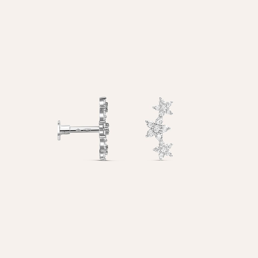 Piercing Orecchio Bon Ton Oro Bianco Cubic Zirconia - Piercing Orecchio Donna | Stroili