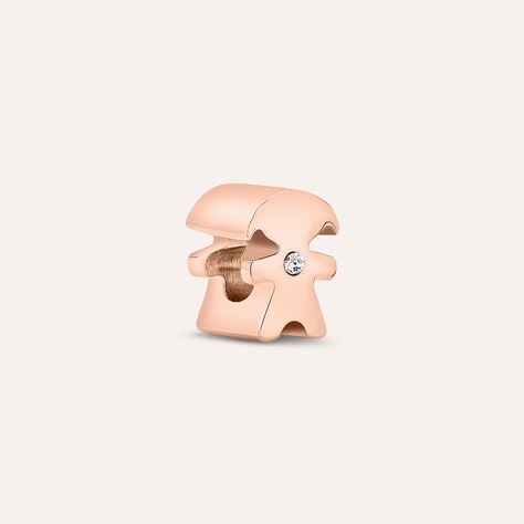 Bead Essential Code Acciaio Rosa Cristallo - Beads Donna | Stroili