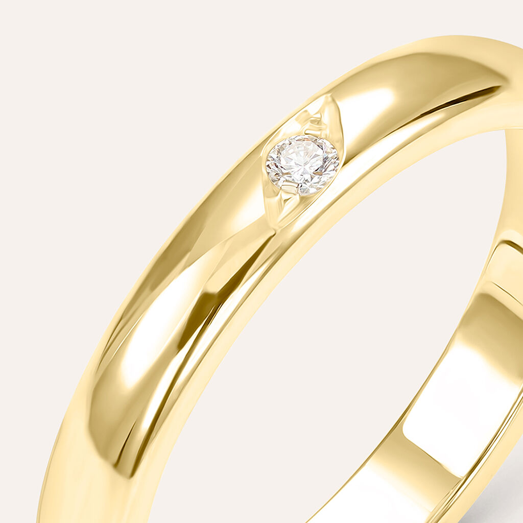 Fede Classica 3.1 mm Oro Giallo Diamante - Fedi Unisex | Stroili