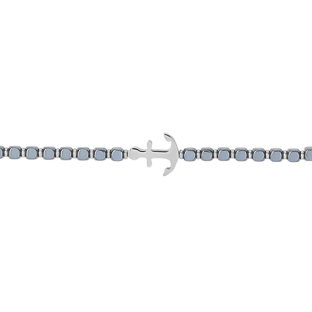 Bracciale Man Code Acciaio Ematite - Bracciali Uomo | Stroili