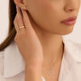 Orecchini Lobo Bon Ton Oro Giallo Cubic Zirconia