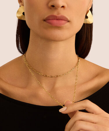 Collana Radiance Acciaio Dorato