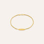 Bracciale Con Targhetta L'homme Or Oro Bianco