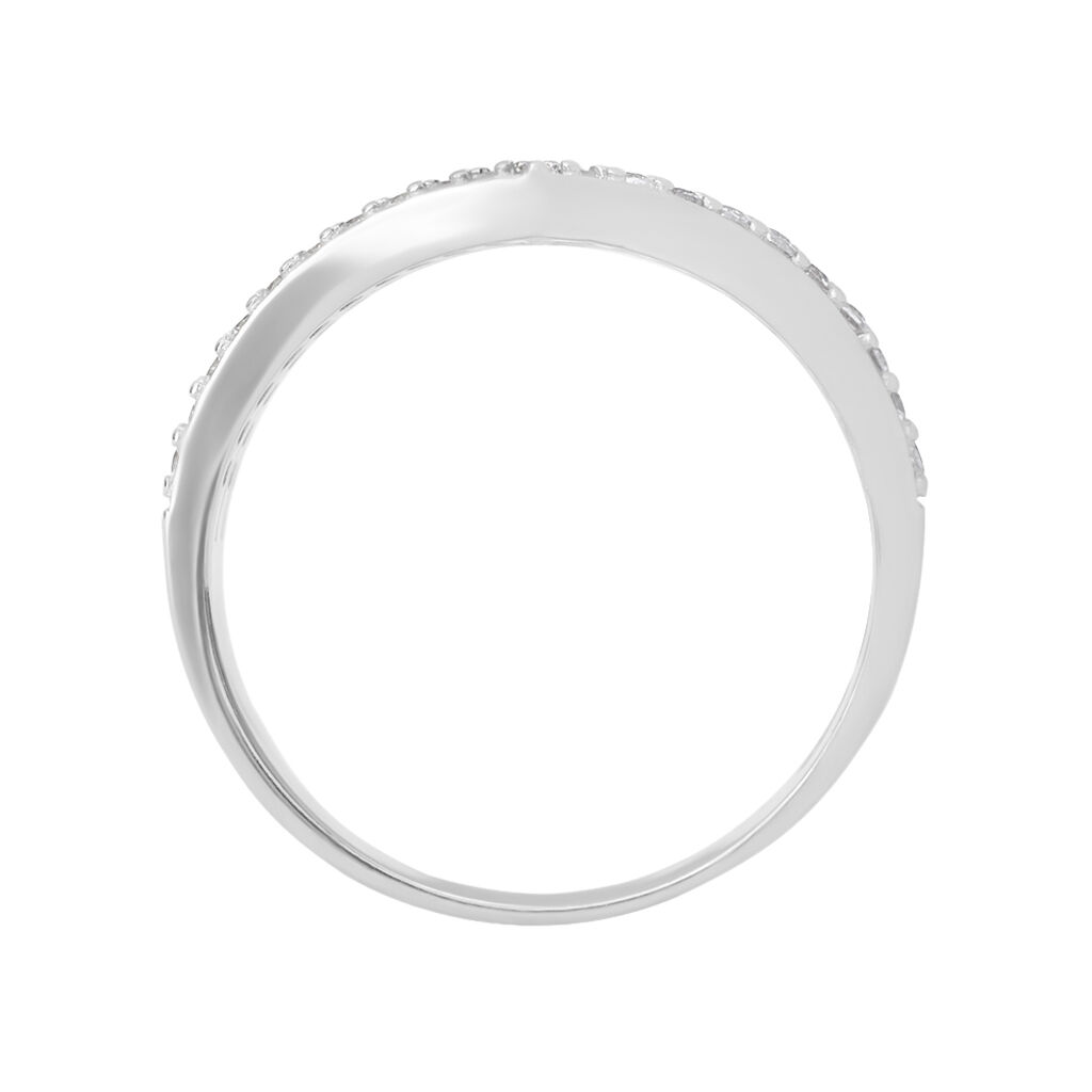 Anello Fascia Silver Shine Argento Rodiato Cubic Zirconia - Anelli con Pietre Donna | Stroili