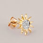 Orecchini Lobo Golden Dream Placcato Oro Giallo Cubic Zirconia