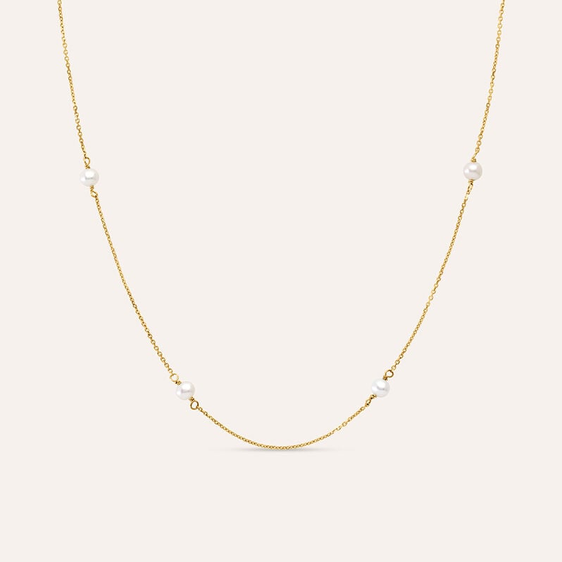 Collana Gabrielle Oro Giallo Perla D'Acqua Dolce - Collane Donna | Stroili