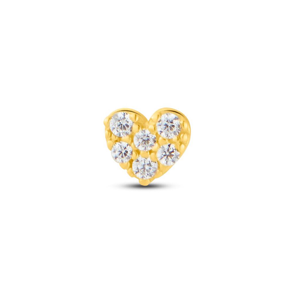 Piercing Orecchio Tragus Helix Conch Bon Ton Oro Giallo Cubic Zirconia - Piercing Orecchio Donna | Stroili