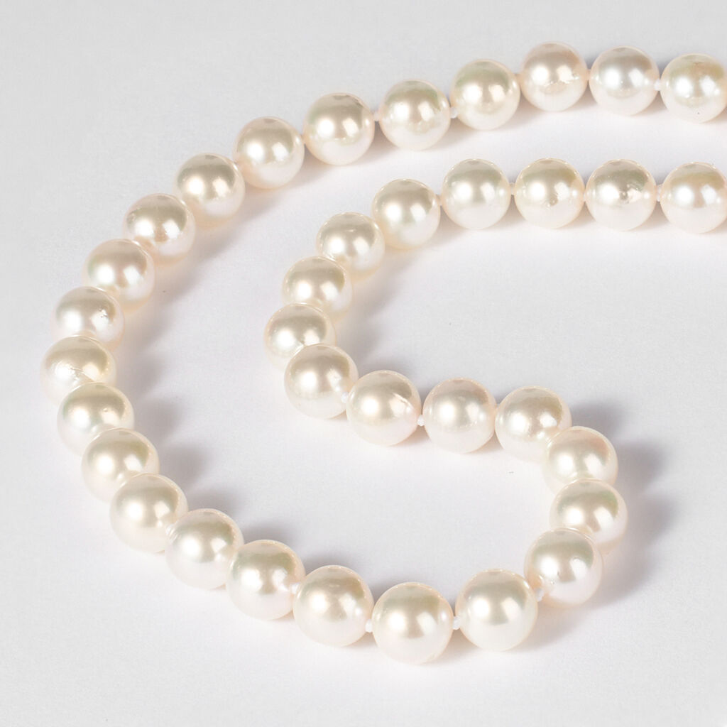 Collana Gabrielle Oro Bianco Perla Akoya