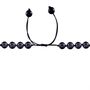 Bracciale doppio croce in metallo brunito
