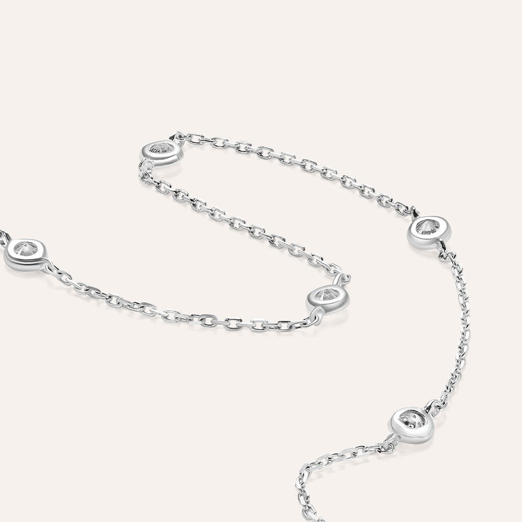 Bracciale Multi Punto Luce Claire Oro Bianco Cubic Zirconia