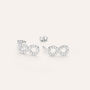 Orecchini Lobo Silver Moments Argento Rodiato Cubic Zirconia