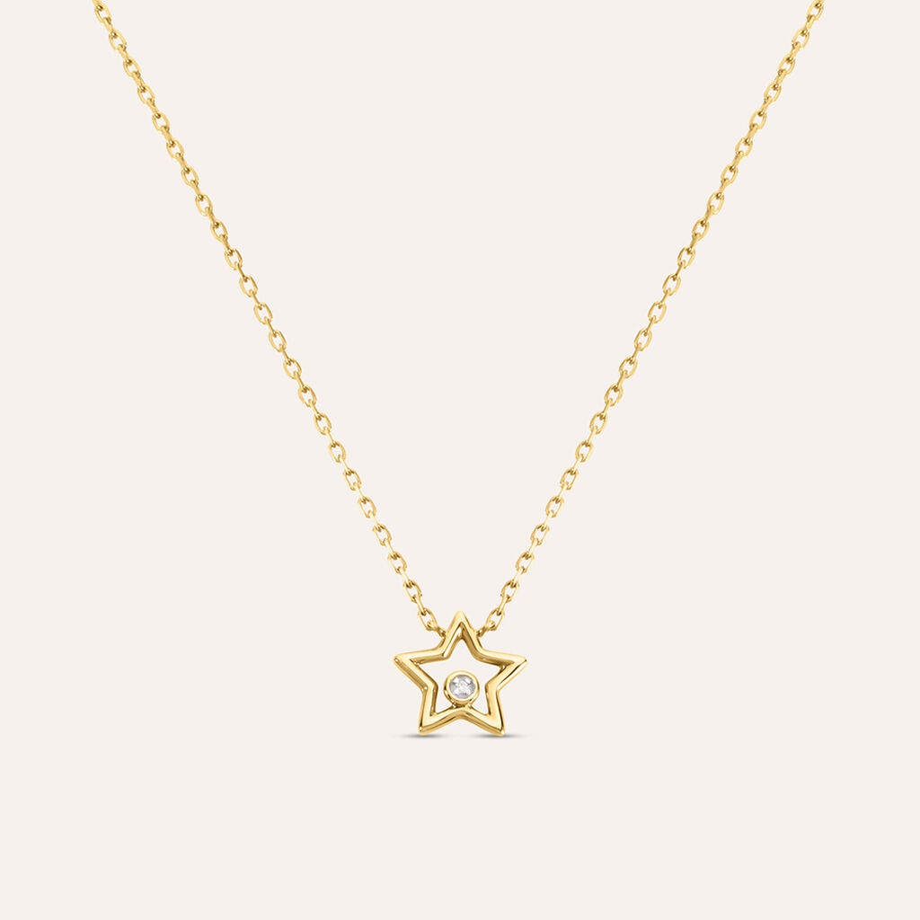 Collana Mon Petit Oro Bicolore Diamante