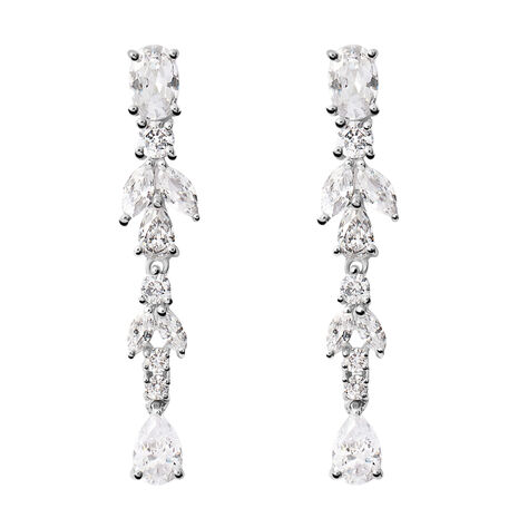 Orecchini Pendenti Silver Elegance Argento Rodiato Cubic Zirconia - Orecchini Pendenti Donna | Stroili