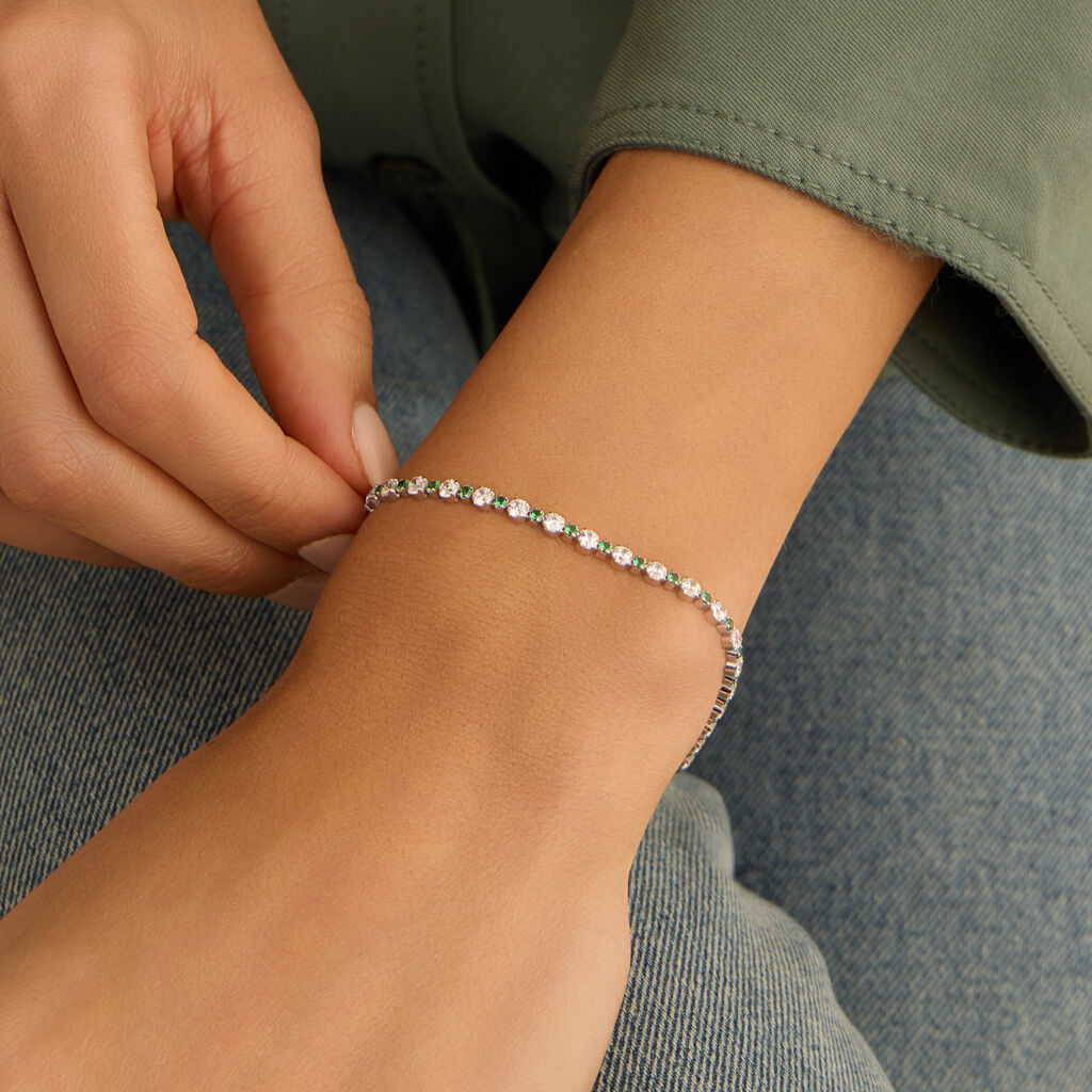 Bracciale Tennis Silver Elegance Argento Rodiato Cubic Zirconia - Bracciali Donna | Stroili