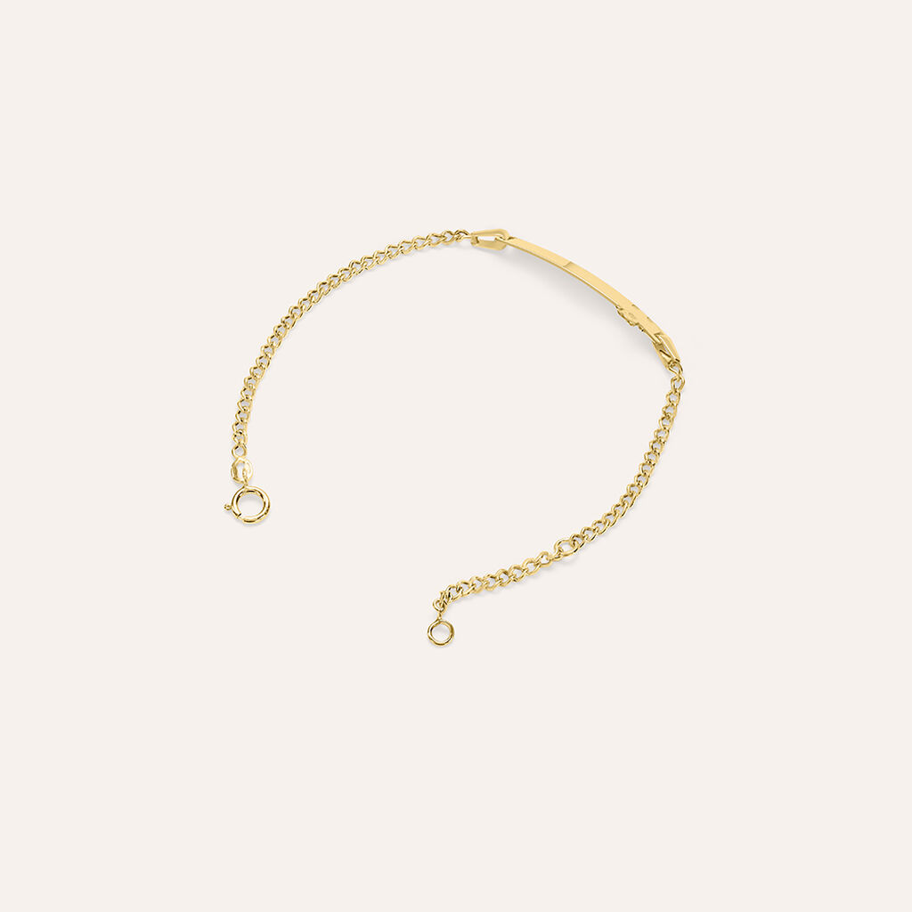 Bracciale Con Targhetta Holy Oro Giallo - Bracciali con Incisione Bambino | Stroili