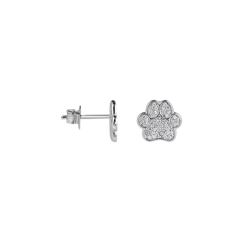 Orecchini Lobo Silver Moments Argento Rodiato Cubic Zirconia - Orecchini a Lobo Donna | Stroili