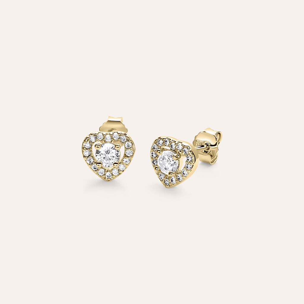 Orecchini Lobo Golden Dream Placcato Oro Giallo Cubic Zirconia - Orecchini a Lobo Donna | Stroili