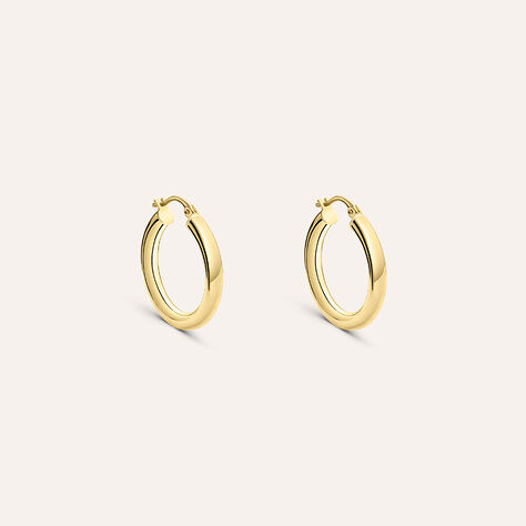 Orecchini A Cerchio Gold Essence Oro Giallo - Orecchini a Cerchio Donna | Stroili
