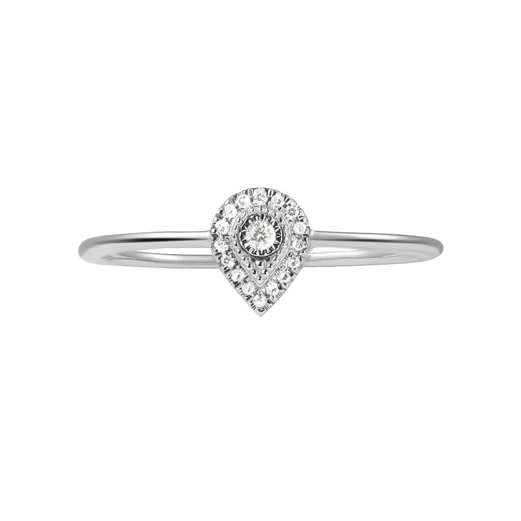 Anello Fantasia Sophia Oro Bianco Diamante - Anelli con Pietre Donna | Stroili