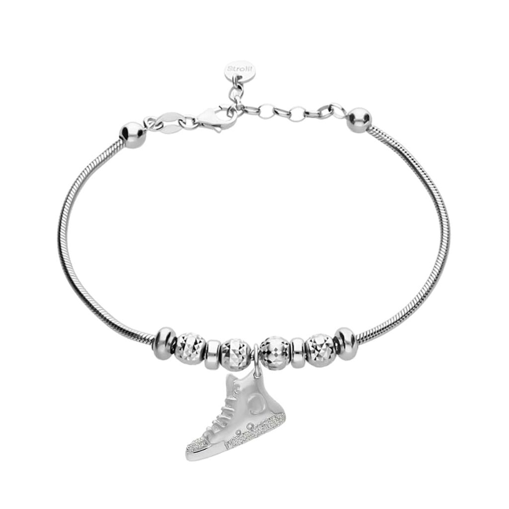 Charm in argento rodiato e glitter - Charms Donna | Stroili